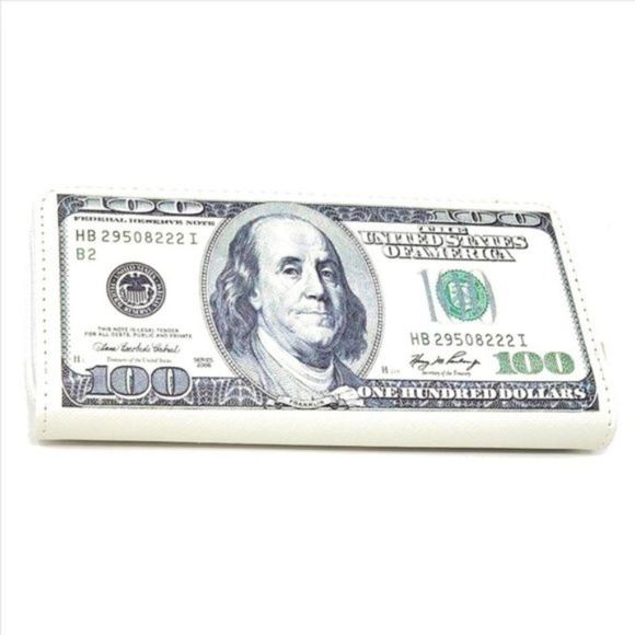 One Hundred Dollar Bill Wallet- Puffy Style- $100- Gift Idea - Picture 1 of 5